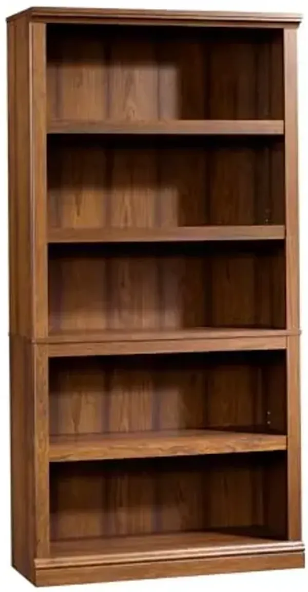 Sauder Miscellaneous Storage 5-Shelf Bookcase/ Book shelf, Washington Cherry finish
