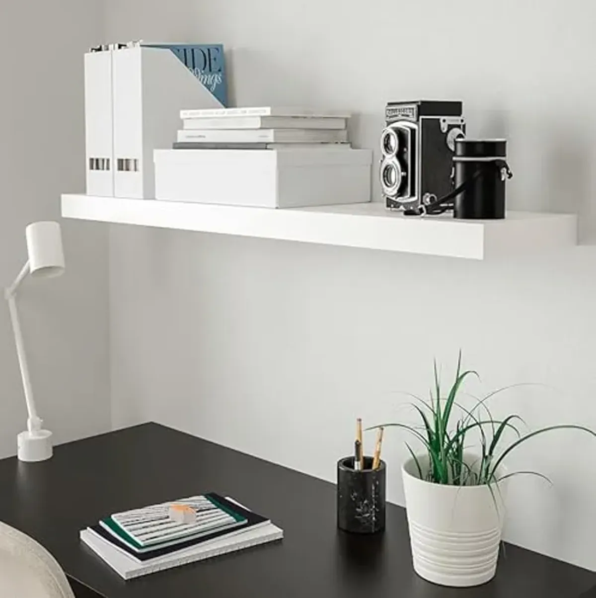 Ikea LACK - Wall shelf, white - 110x26 cm