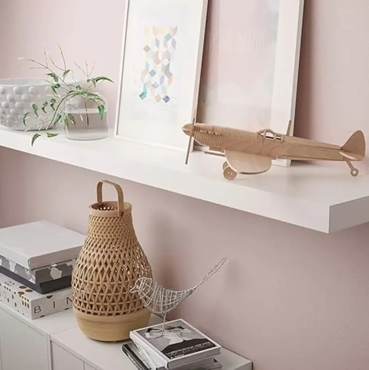 Ikea LACK - Wall shelf, white - 110x26 cm