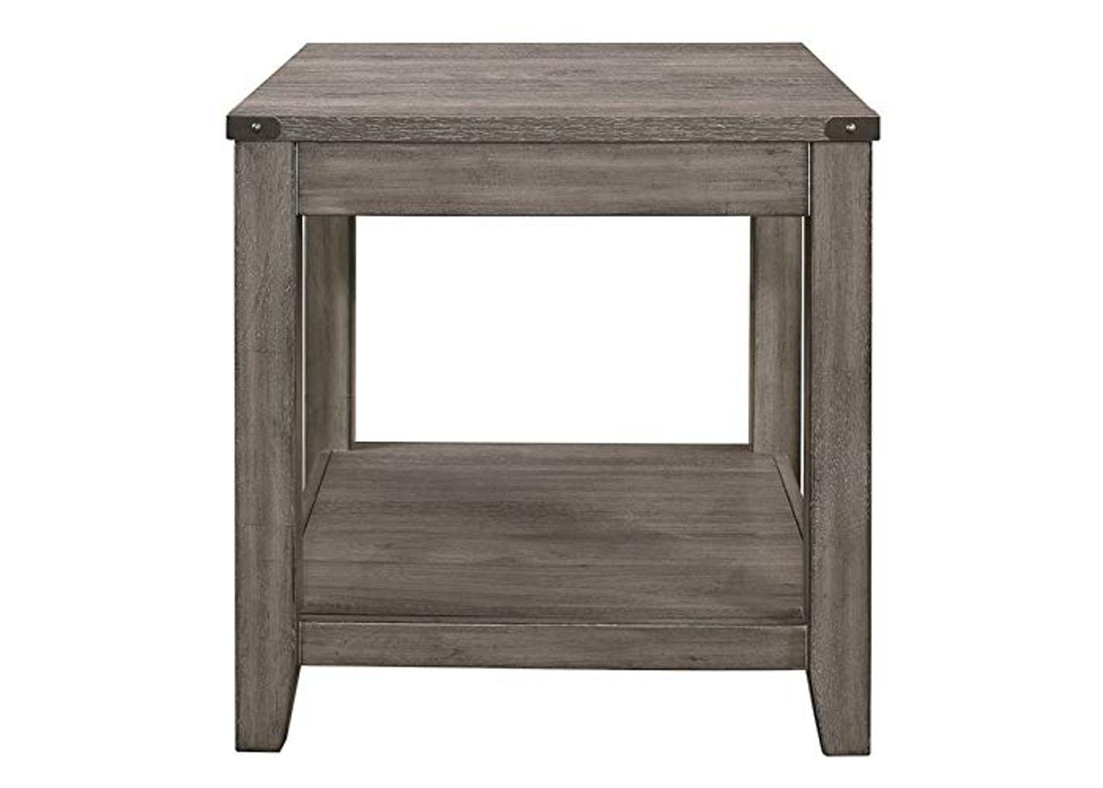 Homelegance 24" x 24" End Table, Grayish Brown