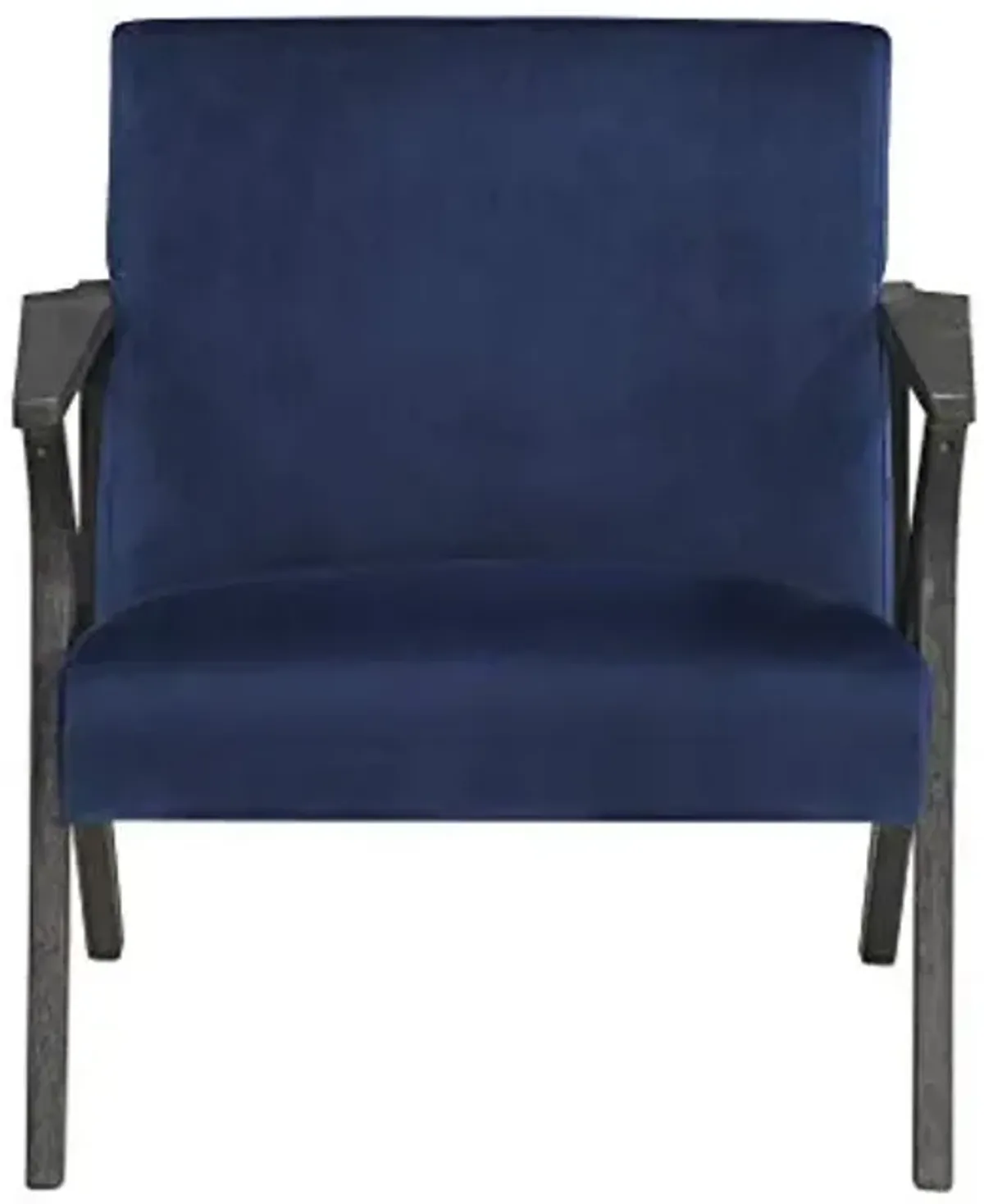 Homelegance Velvet Accent Chair, Navy