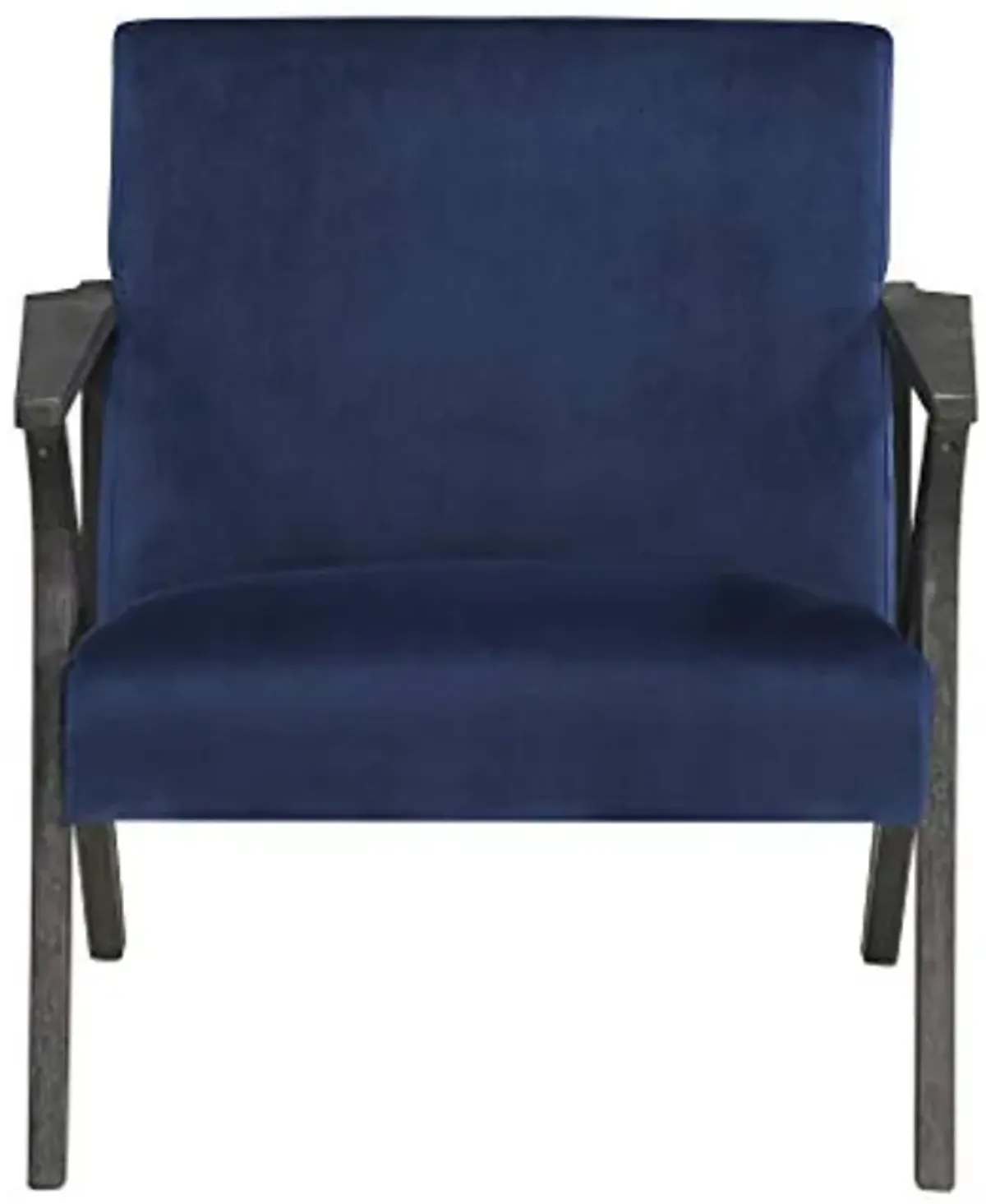 Homelegance Velvet Accent Chair, Navy