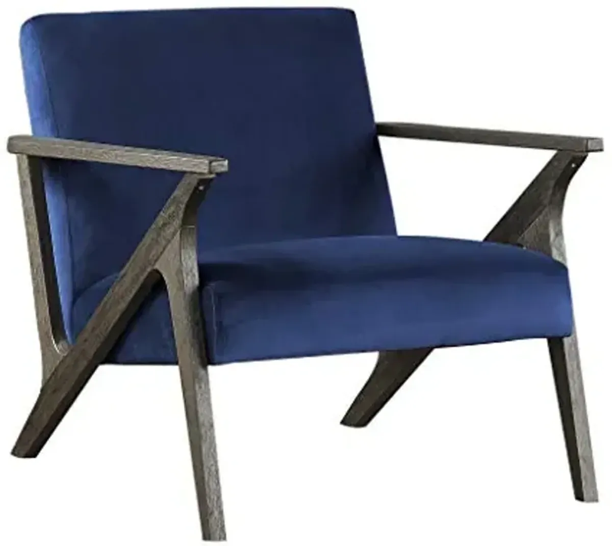 Homelegance Velvet Accent Chair, Navy