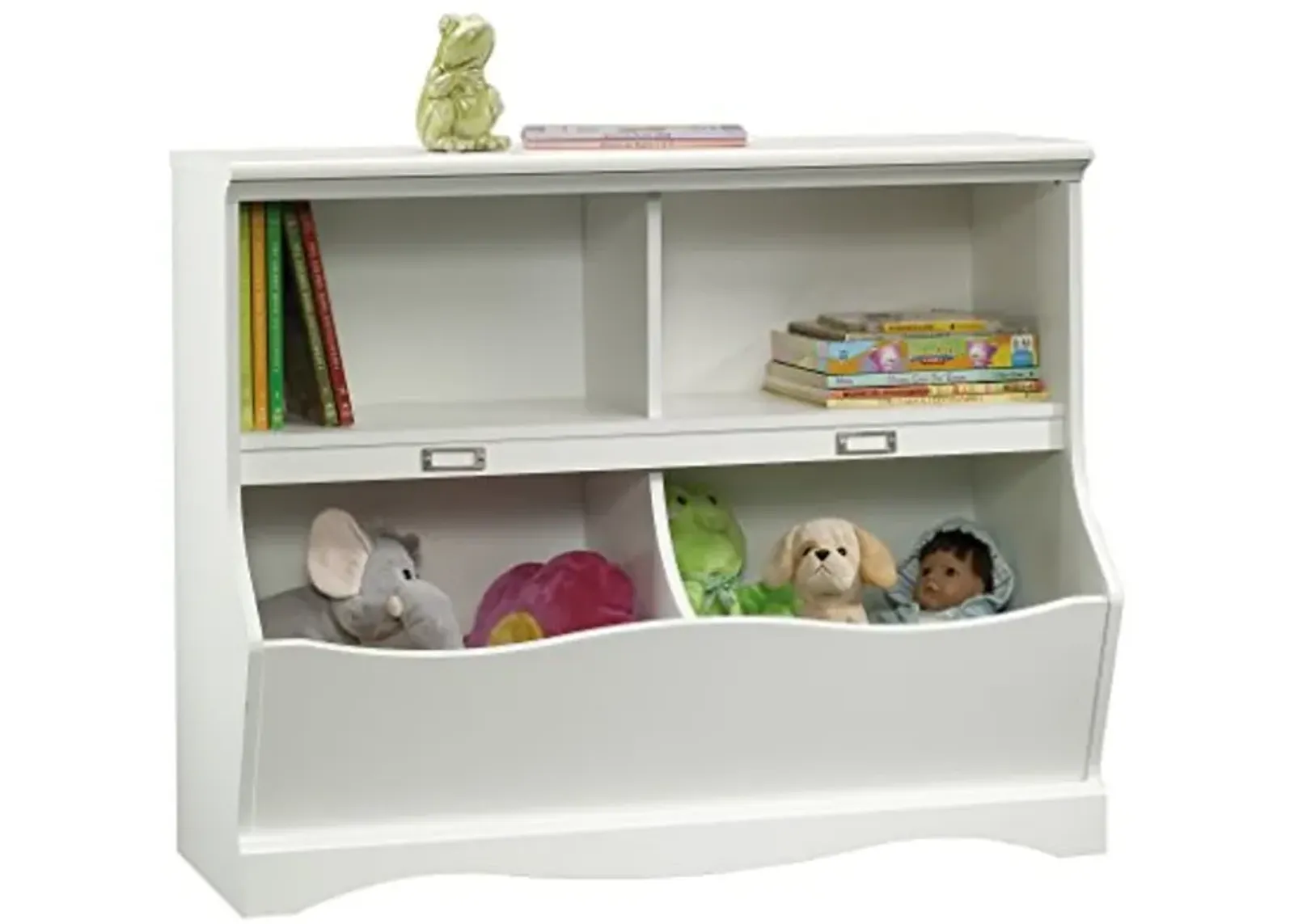 Sauder Pogo Bookcase/Footboard/Pantry cabinets, L: 41.10" x W: 14.49" x H: 32.84", Soft White