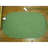 SAFAVIEH Braided Collection 9' x 12' Oval Green BRD315A Handmade Country Cottage Reversible Area Rug