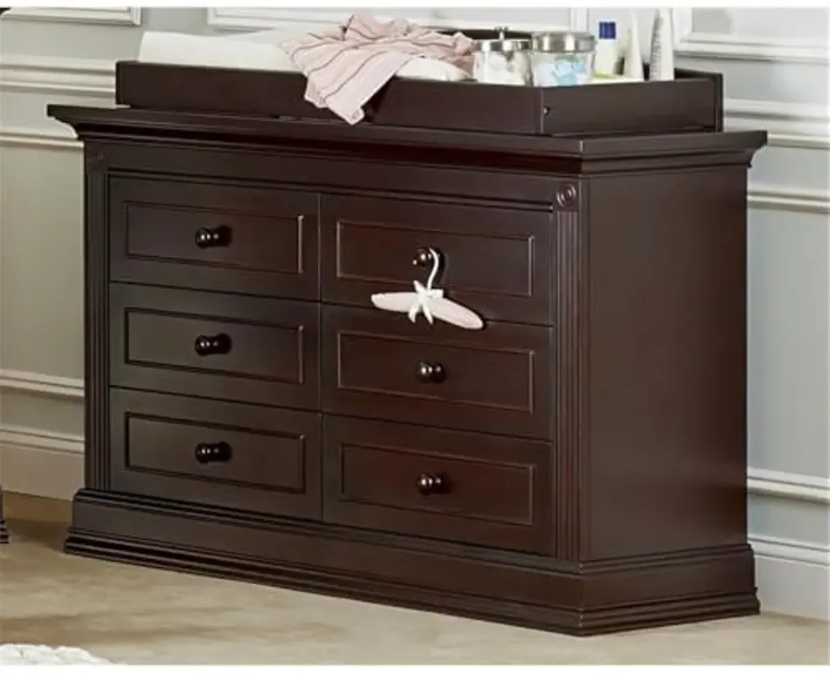 Baby Cache Montana 6 Drawer Dresser In Espresso