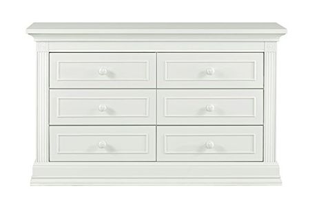 Baby Cache Montana 6 Drawer Dresser In Glazed White
