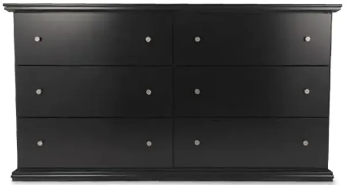 Signature Design by Ashley Maribel Classic 6 Drawer Dresser, Black