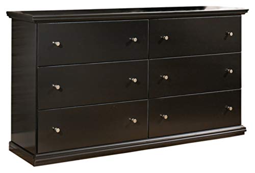 Signature Design by Ashley Maribel Classic 6 Drawer Dresser, Black