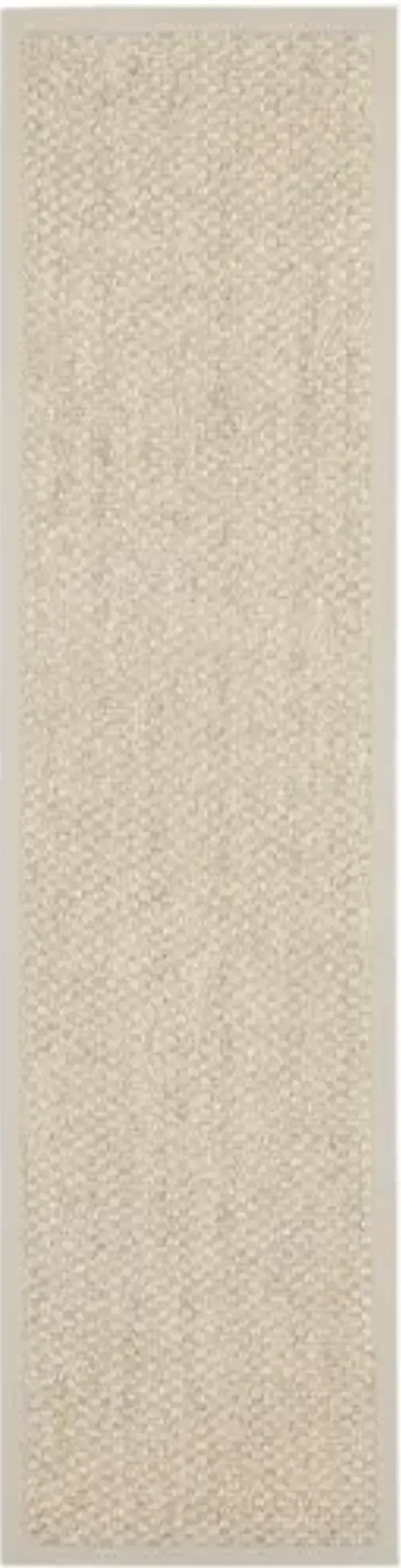 SAFAVIEH Natural Fiber Collection Runner Rug - 2' x 8', Marble, Sisal Design, Easy Care, Ideal for High Traffic Areas in Living Room, Bedroom (NF525C)