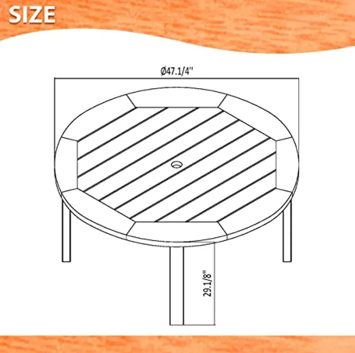 Amazonia 5-Piece Nelson Eucalyptus Round Dining Set