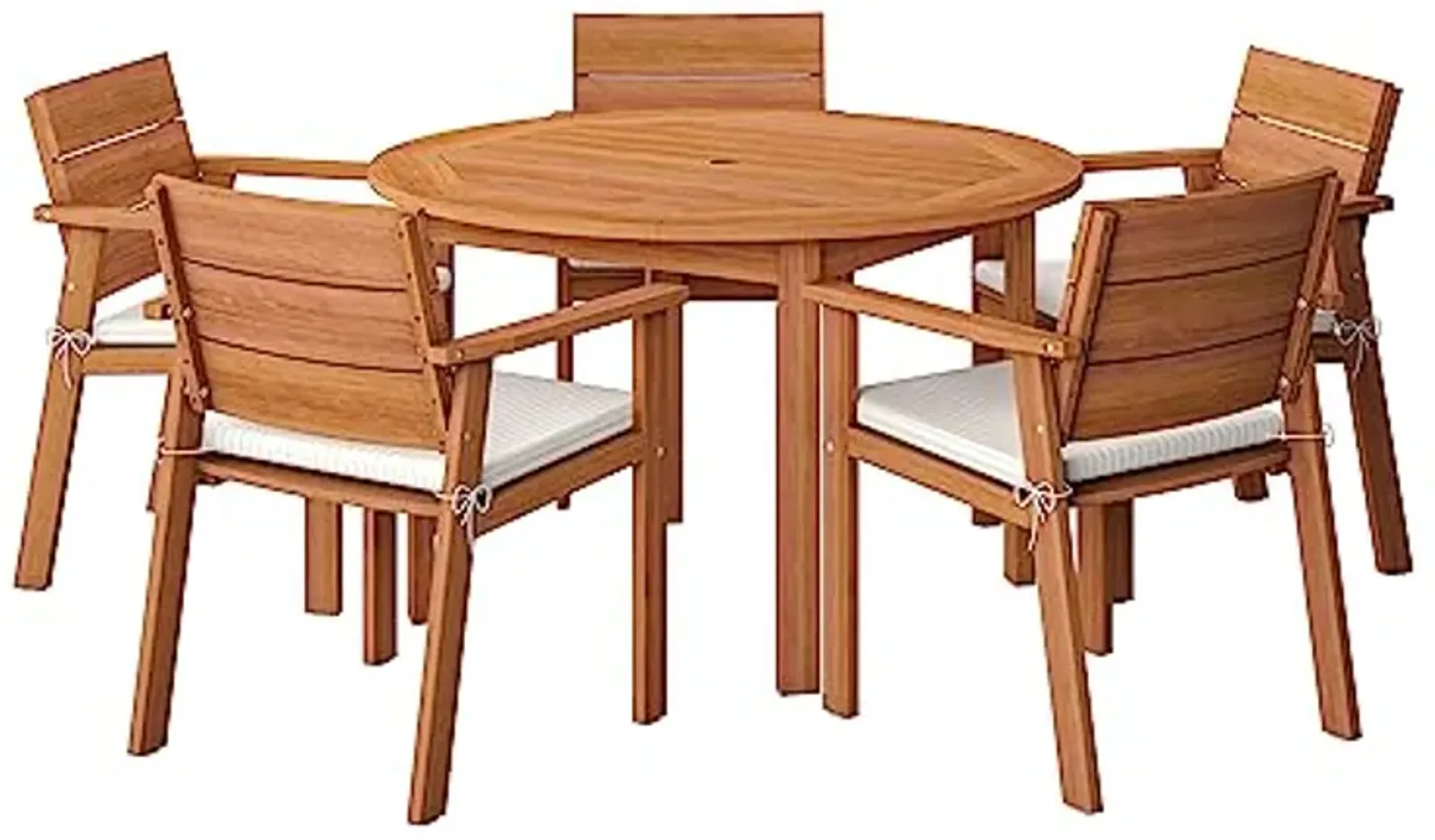 Amazonia 5-Piece Nelson Eucalyptus Round Dining Set