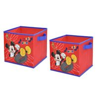 Disney Mickey Mouse Storage Cubes, Set of 2, 10-Inch