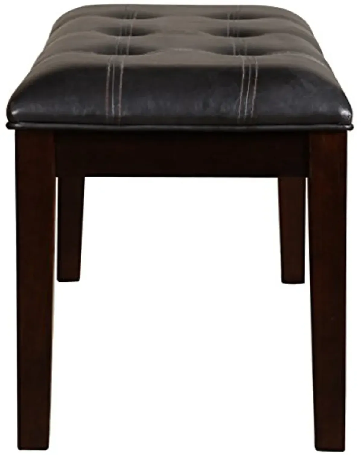 Homelegance Dining Bench, 49-Inch, Western, Dark Brown, Espresso Finish