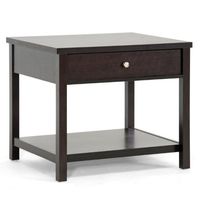 Baxton Studio Nashua Modern Accent Table and Nightstand, Brown