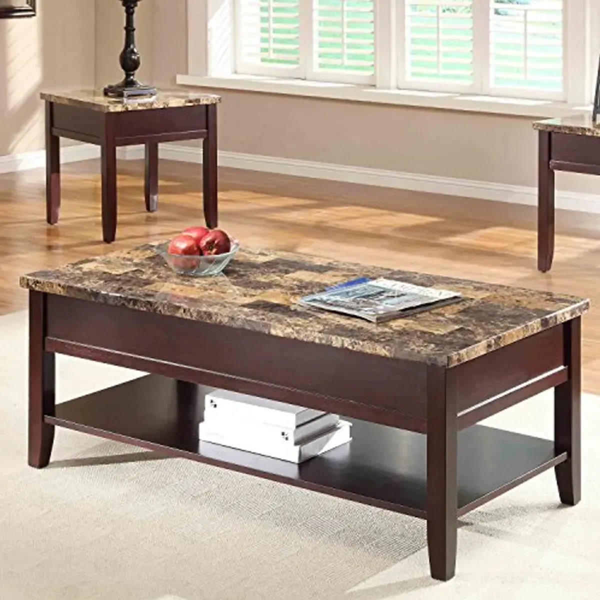 Homelegance Cocktail Table, Brown