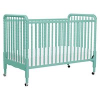 DaVinci Jenny Lind 3-in-1 Convertible Crib in Lagoon, Removable Wheels, Greenguard Gold Certified