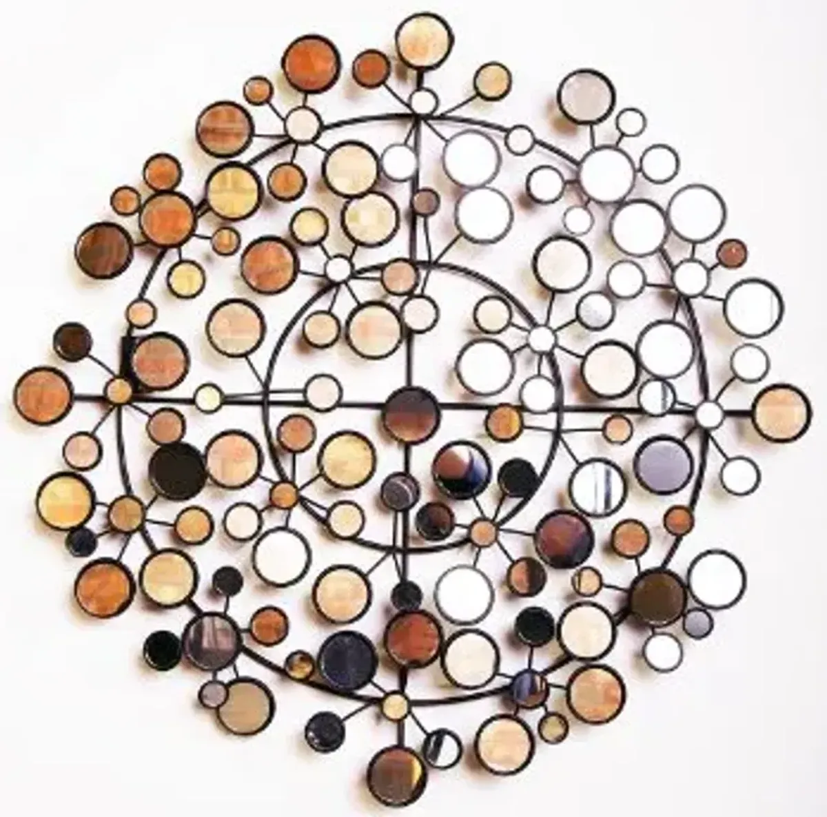 Urbanest Priscilla Modern Chic Star Mirrors Wall Decor 31" Diameter