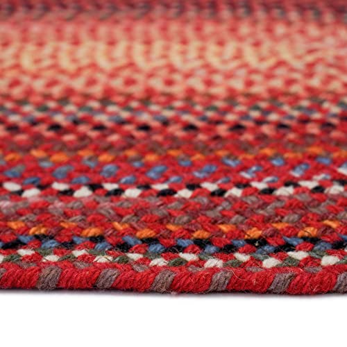 Capel Rugs Portland 16 diam. x 9H in. Braided Basket - Red