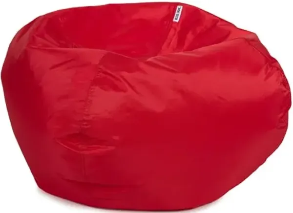 Big Joe Classic Bean Bag Chair, Red Smartmax, Durable Polyester Nylon Blend, 2 feet Round