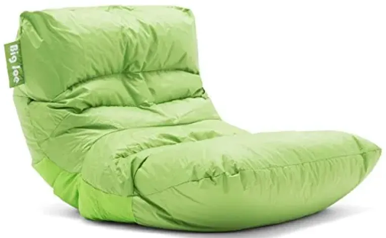 Big Joe Roma Bean Bag Chair, Spicy Lime Smartmax, Durable Polyester Nylon Blend, 3 feet
