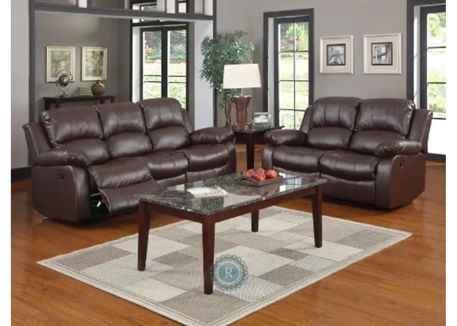 Homelegance Cranley Brown Reclining Living Room Set