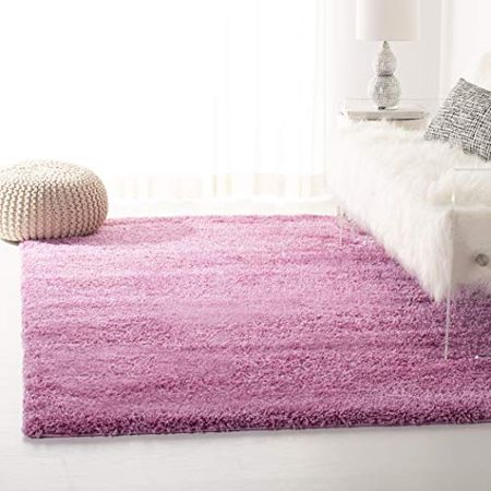 SAFAVIEH California Premium Shag Collection 5'3" x 7'6" Pink SG151 Non-Shedding Living Room Bedroom Dining Room Entryway Plush 2-inch Thick Area Rug