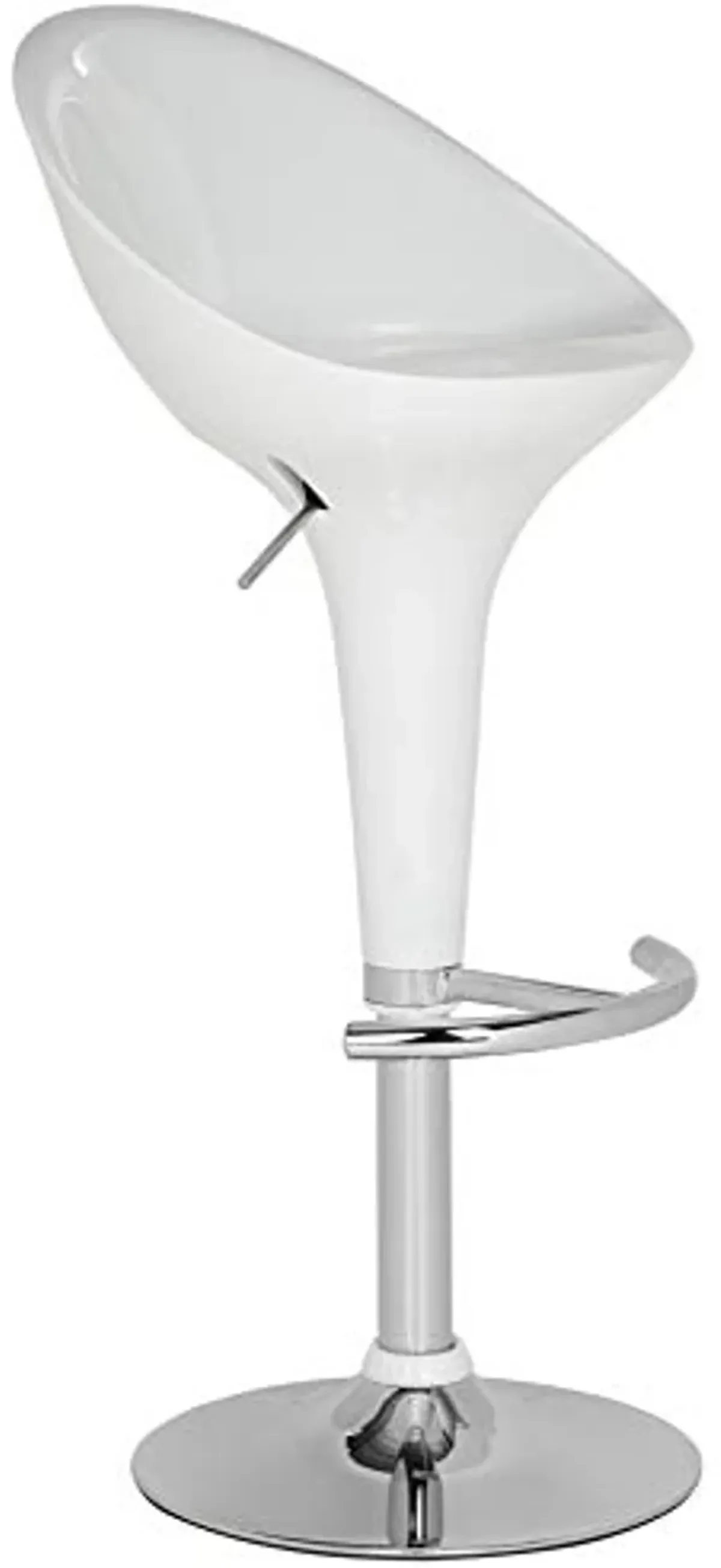 Safavieh Home Collection Zorab White Adjustable Swivel Gas Lift 23.6-32.5-inch Bar Stool