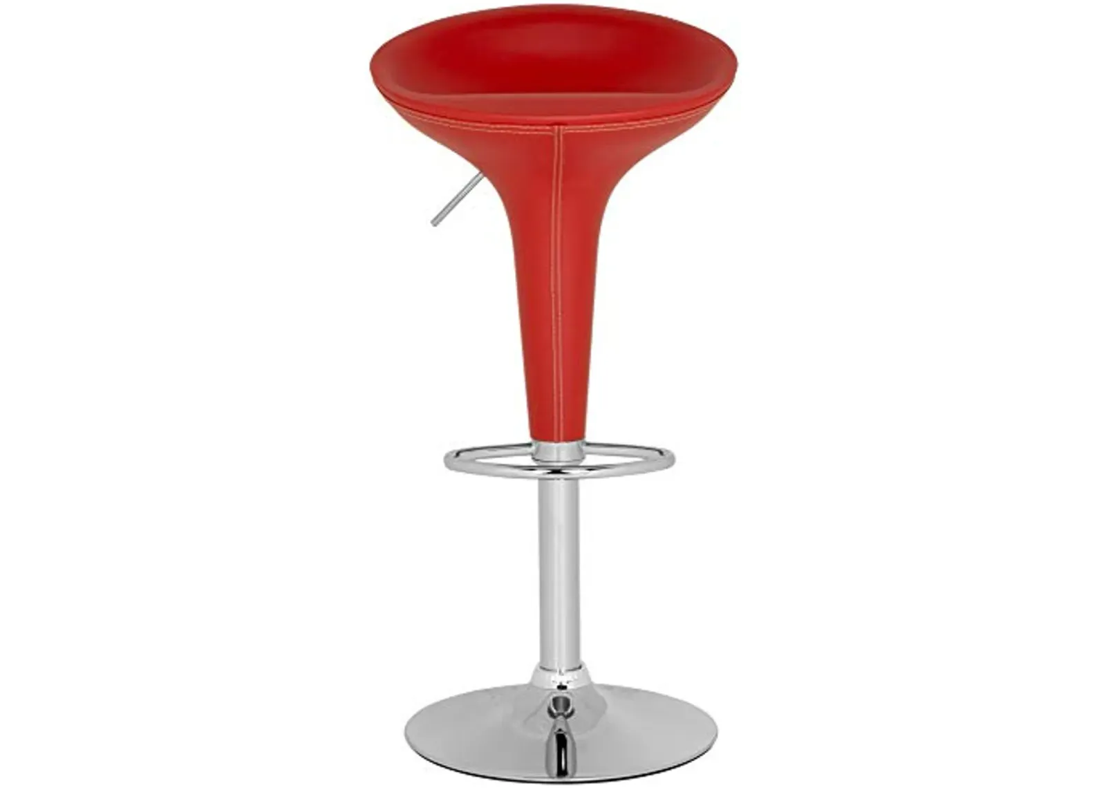 Safavieh Home Collection Shedrack Red Adjustable Swivel Gas Lift 23.2-31.7-inch Bar Stool