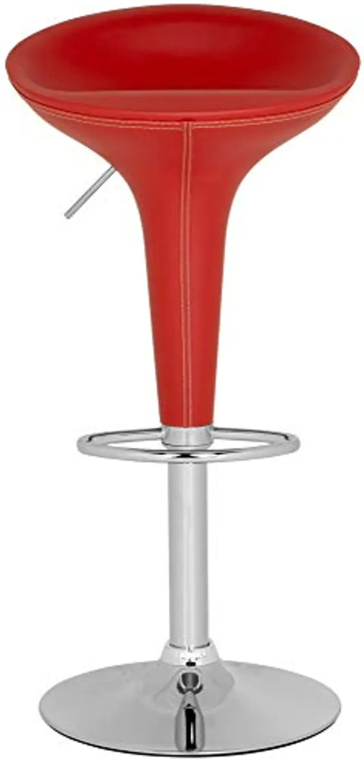 Safavieh Home Collection Shedrack Red Adjustable Swivel Gas Lift 23.2-31.7-inch Bar Stool