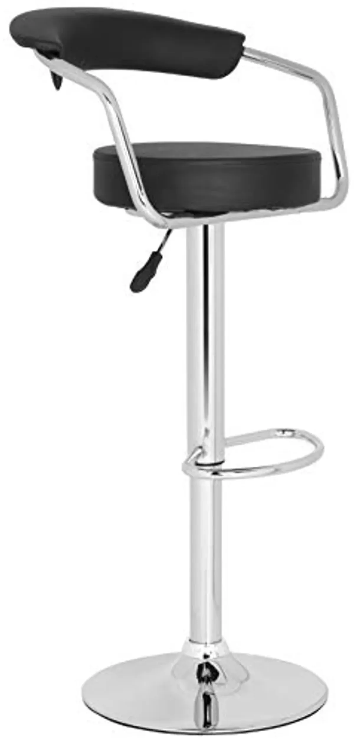 Safavieh Home Collection Angus Black Adjustable Swivel Gas Lift 25.2-31.5-inch Bar Stool