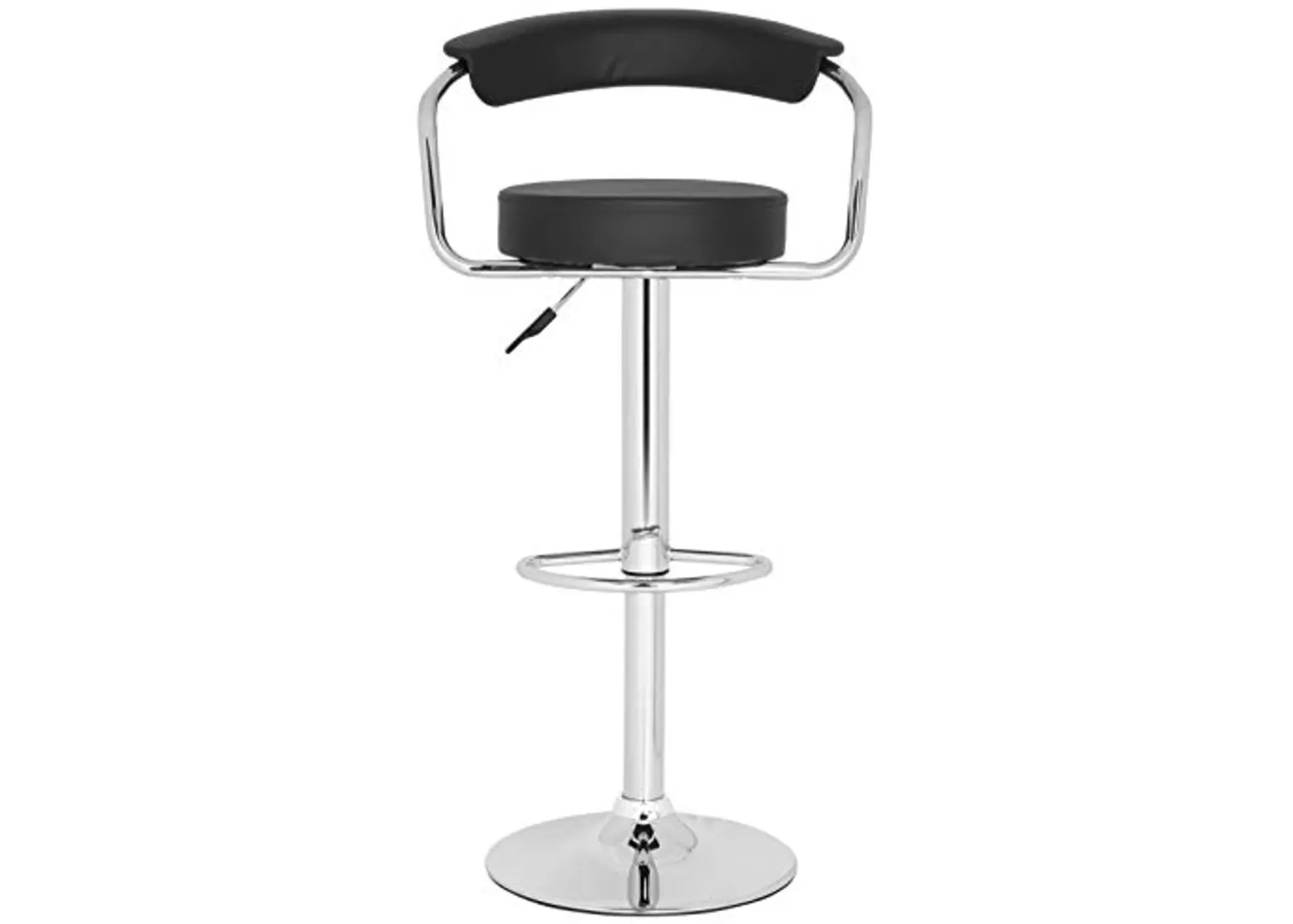 Safavieh Home Collection Angus Black Adjustable Swivel Gas Lift 25.2-31.5-inch Bar Stool