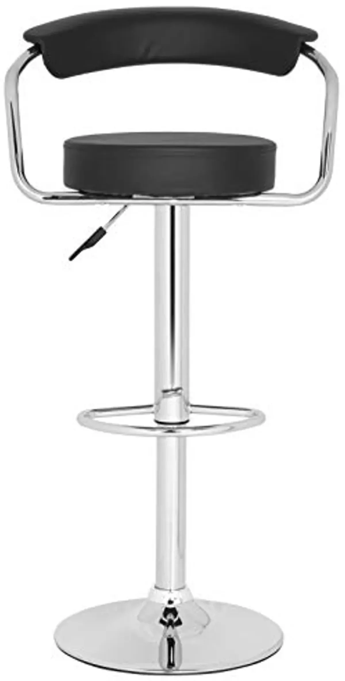 Safavieh Home Collection Angus Black Adjustable Swivel Gas Lift 25.2-31.5-inch Bar Stool