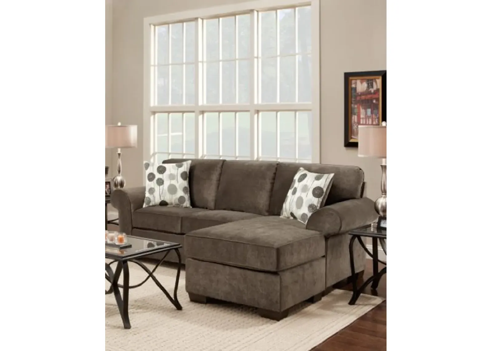 Chelsea Home Furniture 92 in. Worcester Sofa Chaise