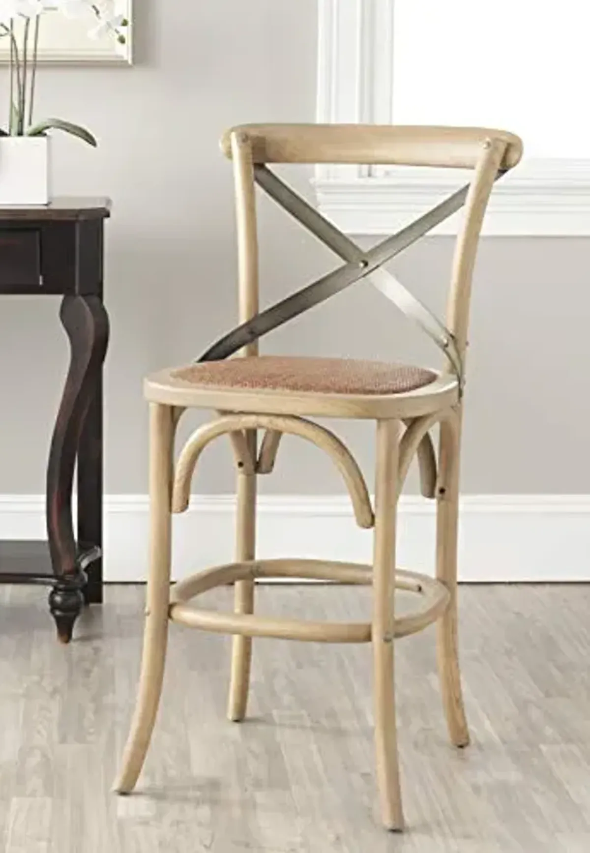 Safavieh American Homes Collection Eleanor Ivory 30.7-inch Counter Stool