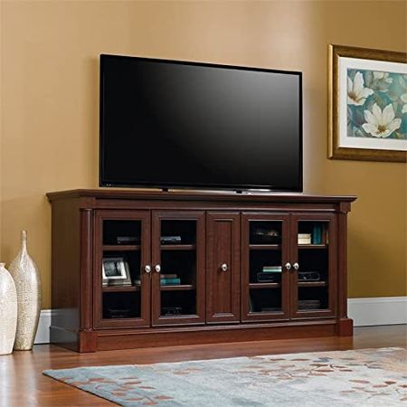 Sauder Palladia Credenza, For TV's up to 70", Select Cherry finish