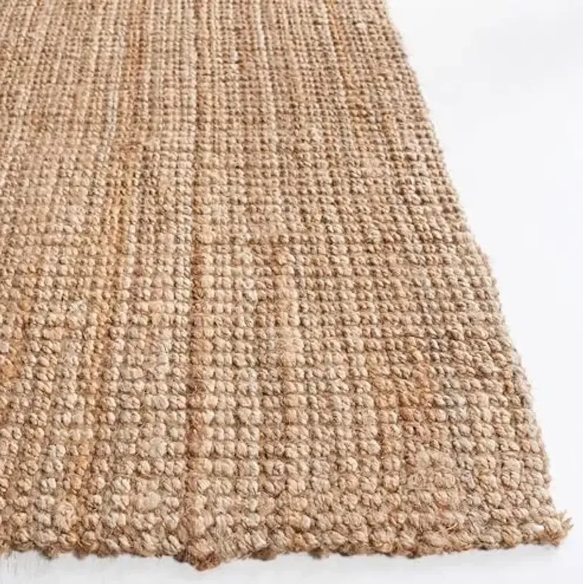 SAFAVIEH Area Rug 4x6 - Natural Fiber Collection - Natural Brown, Handmade Jute, Farmhouse Style, Chunky Textured Thick Pile (NF747A)