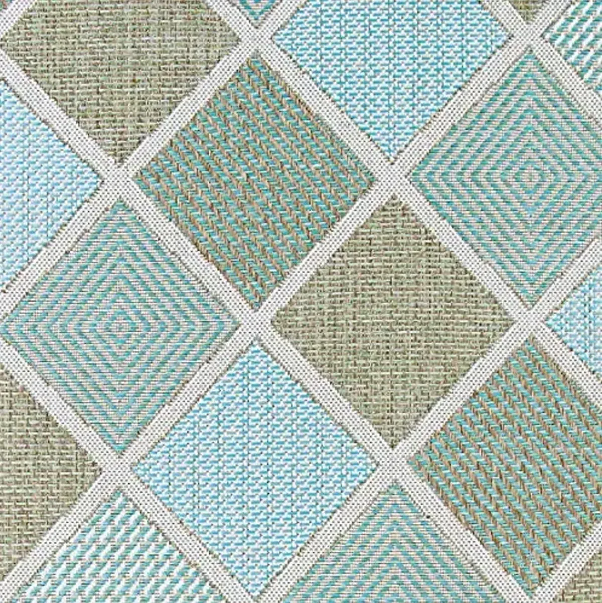 Couristan Monaco Indoor Outdoor Area Rug – 2'3" x 7'10" Runner in Multi, Durable Flatwoven Geometric Design Rug – Entryway, Patio or Mudroom Home Decor