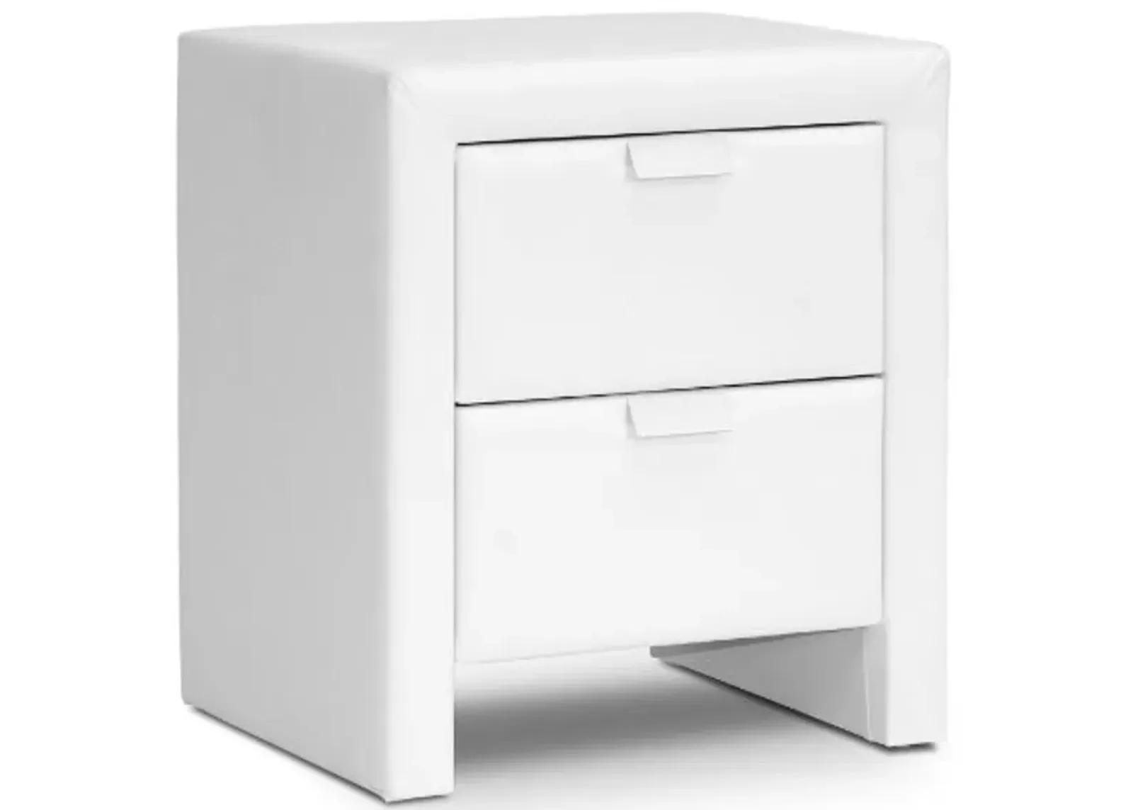 Baxton Studio Frey Upholstered Modern Nightstand, White