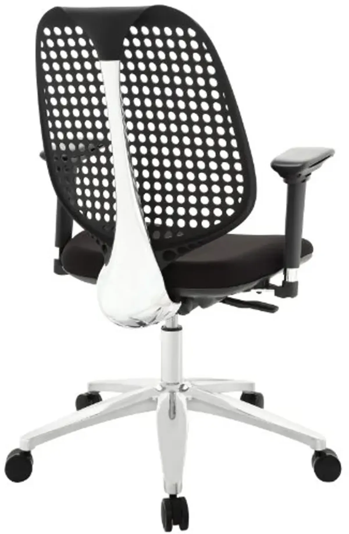 Modway Reverb Modern Ergonomic Office Chair with Adjustable Armrests in Black