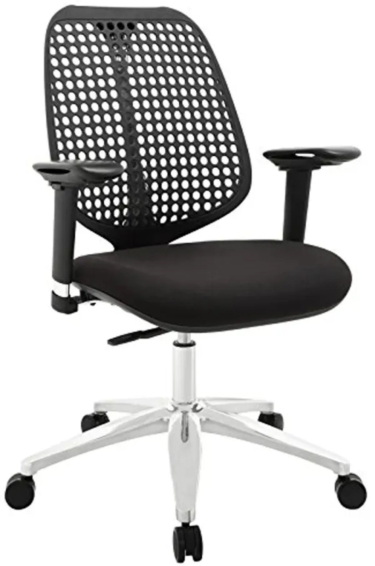 Modway Reverb Modern Ergonomic Office Chair with Adjustable Armrests in Black