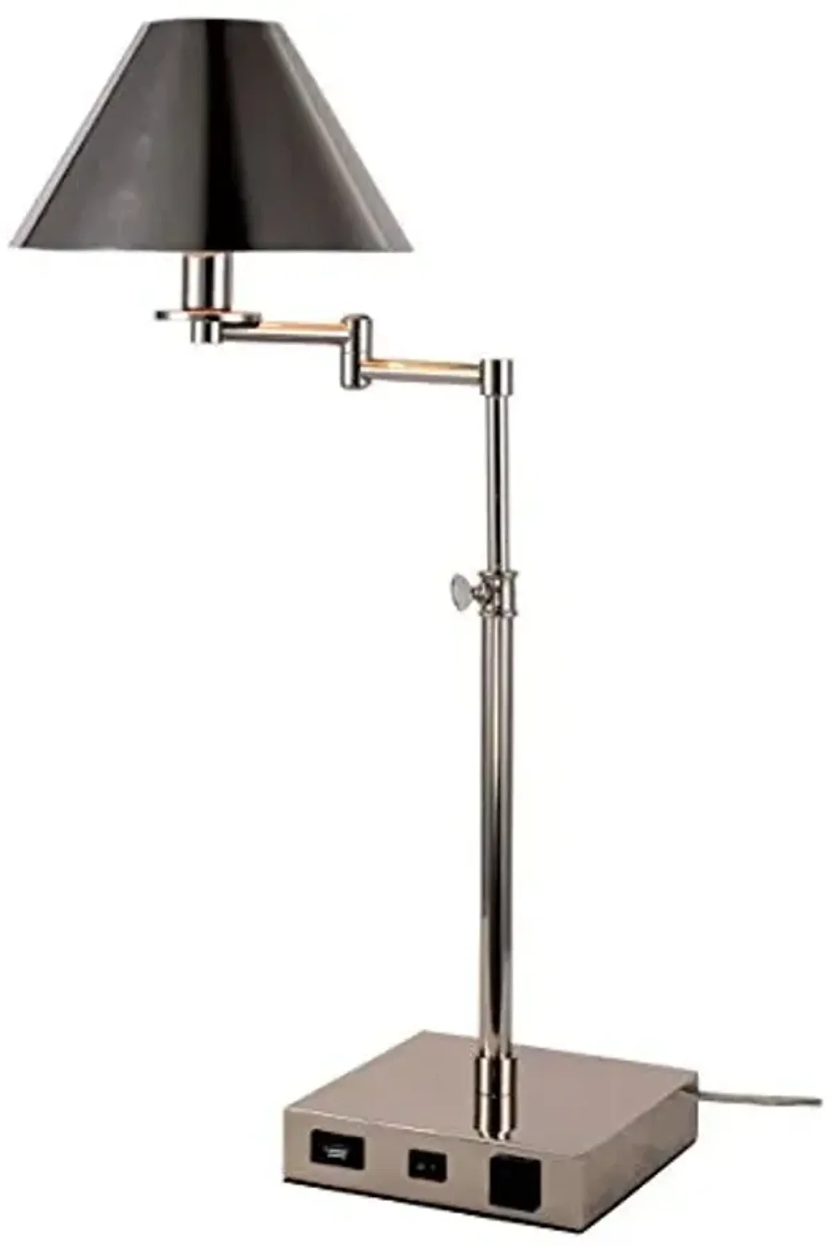Elegant Lighting Brio Task Lamp in Polished Nickel