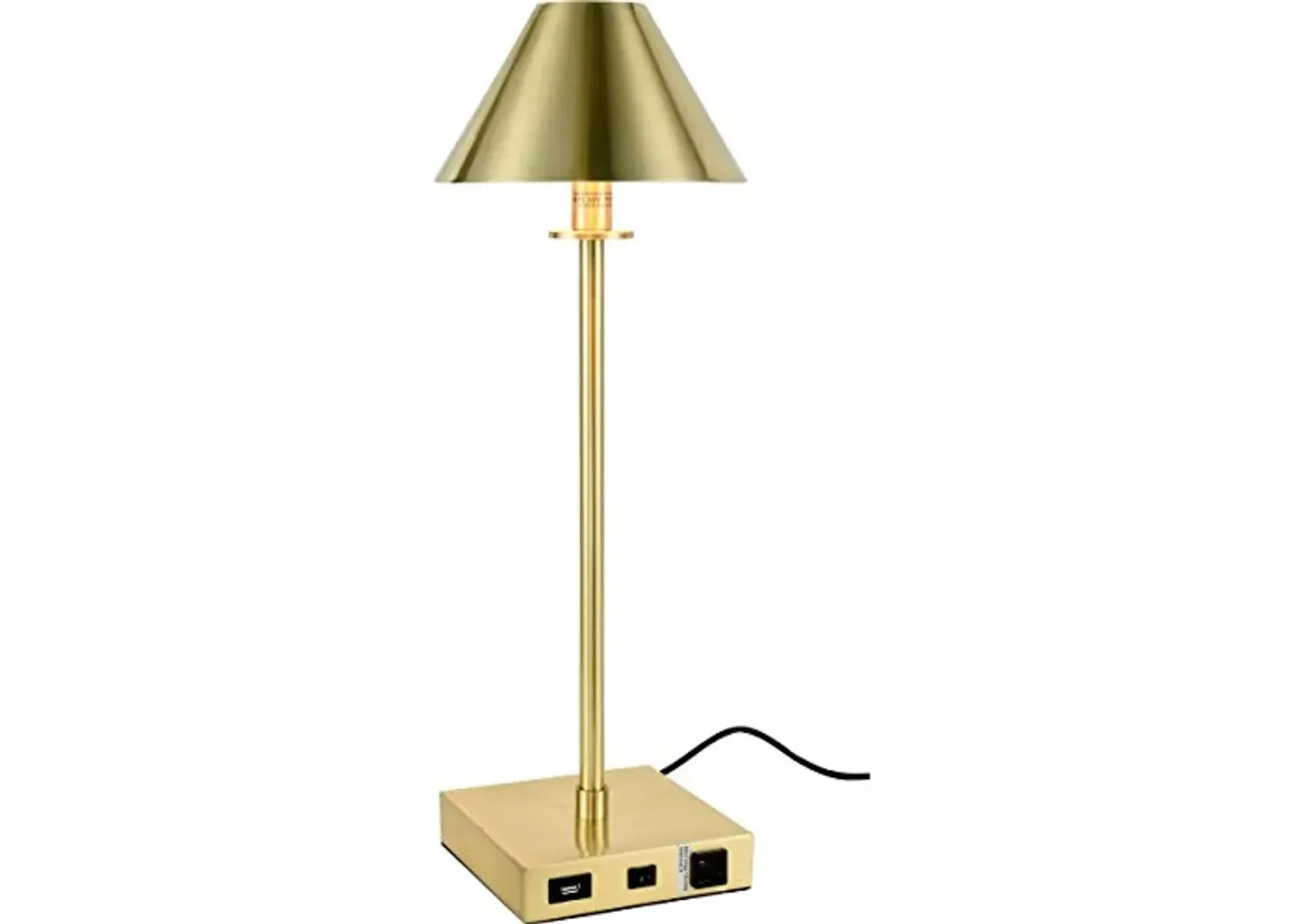 Elegant Lighting Brio Task Lamp in Brushed Brass