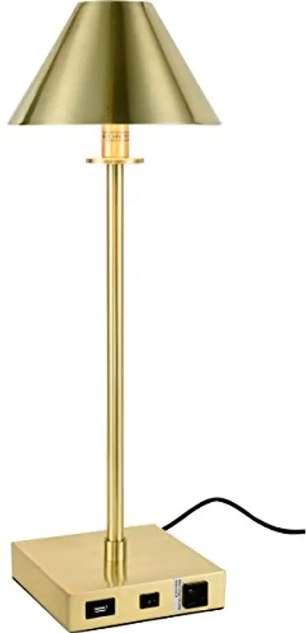 Elegant Lighting Brio Task Lamp in Brushed Brass