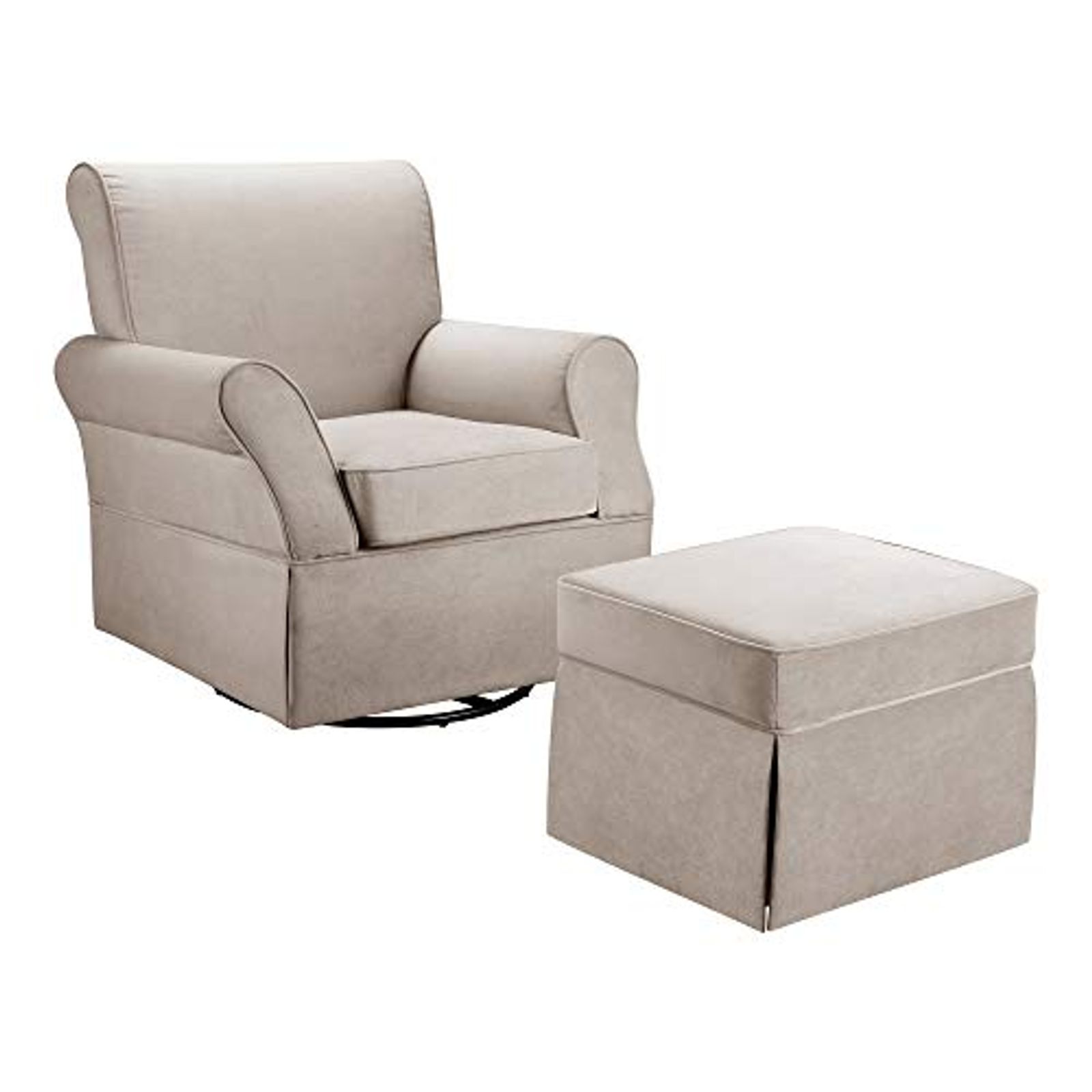 Baby Relax Kelcie Swivel Glider and Ottoman | Beige