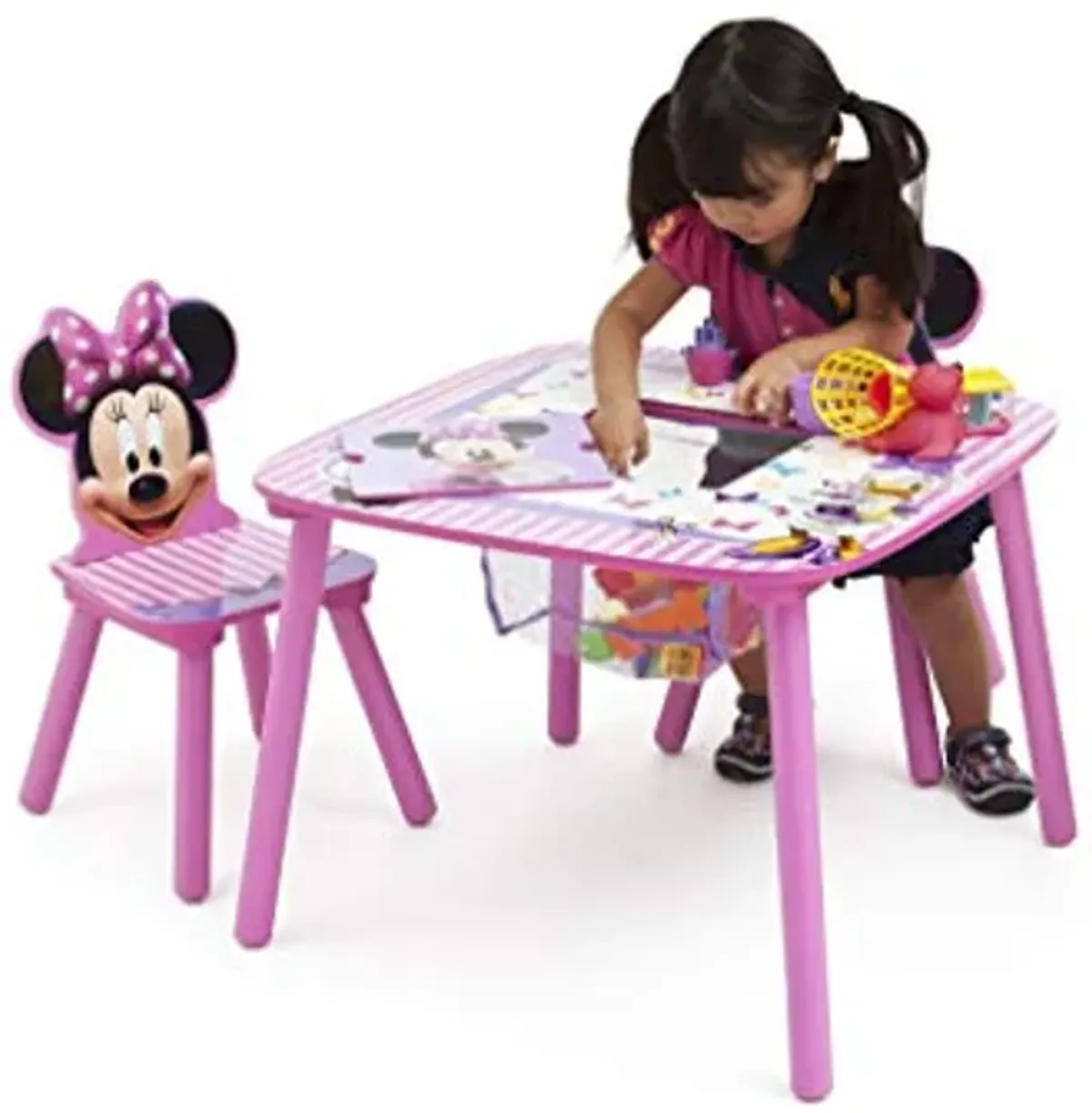 Delta Children Disney Minnie Mouse Storage Table and Chairs Set