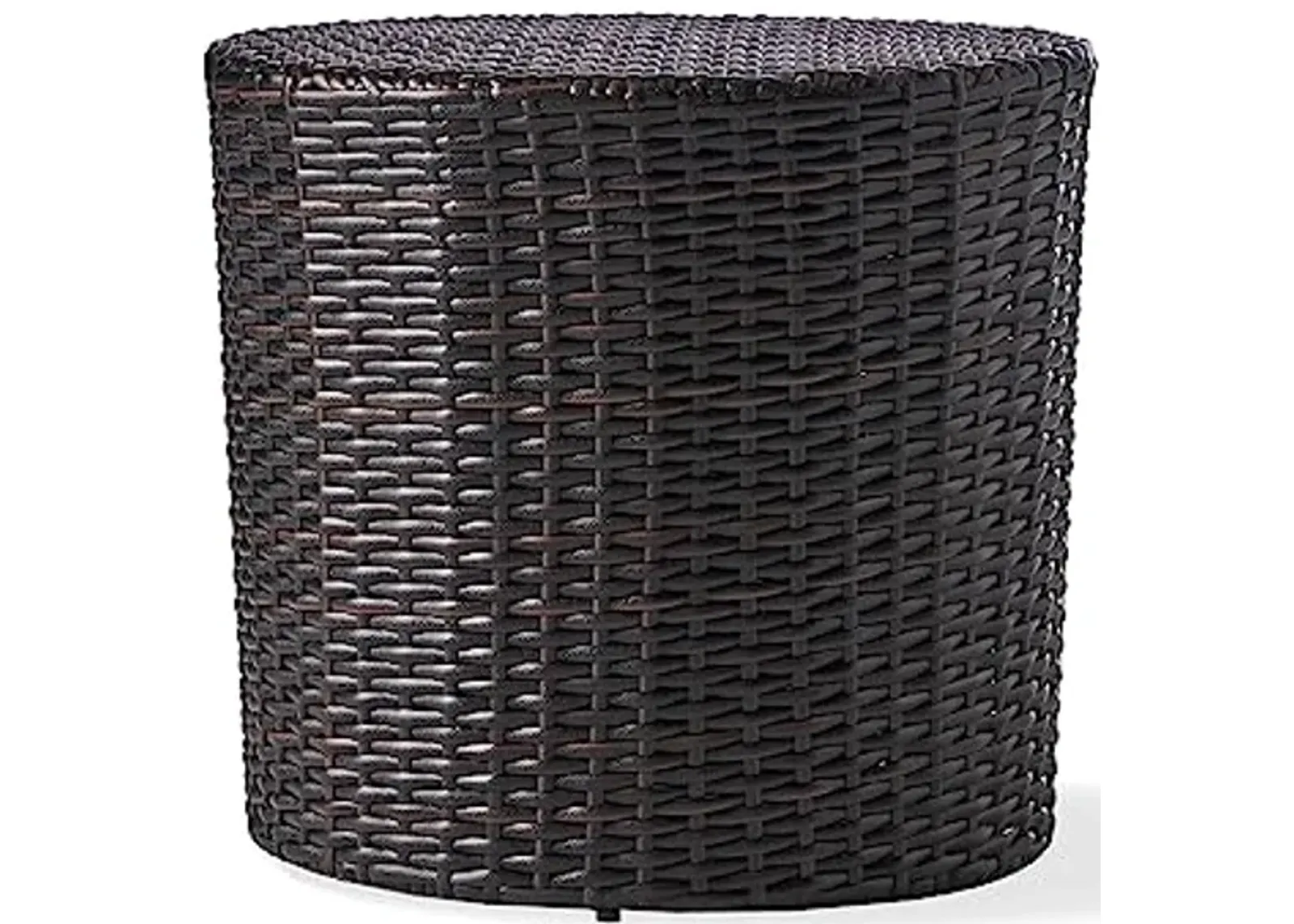 Christopher Knight Home Keaton Wicker Barrel Side Table, Multibrown 16.75 inches high x 17.5 inches wide 17.5 inches deep