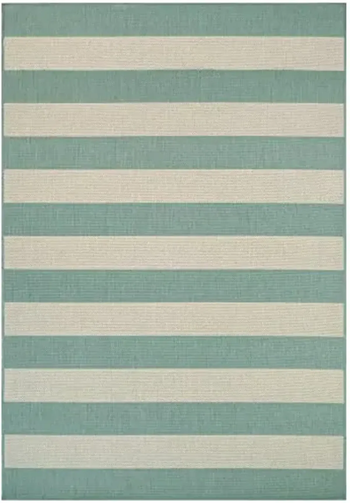 Couristan Afuera Yacht Club Rug, 2-Feet by 3-Feet 7-Inch, Sea Mist/Ivory