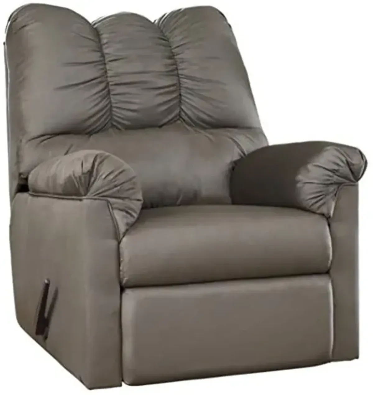 Signature Design by Ashley Darcy Casual Plush Manual Pull-Tab Rocker Recliner, Grayish Brown