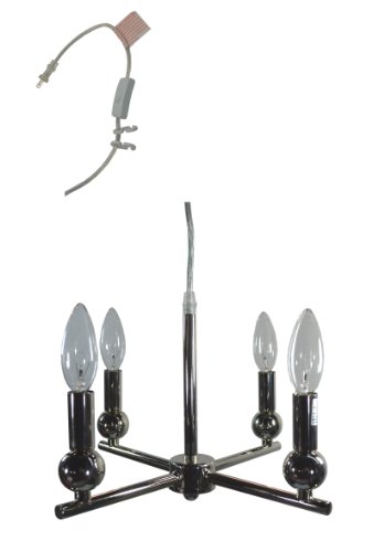 Urbanest Zio 4-light Portable Chandelier,Polished Nickel